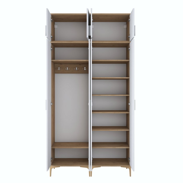Hanah Home Soporte de Entrada EA161 - 4668 Nogal y Blanco